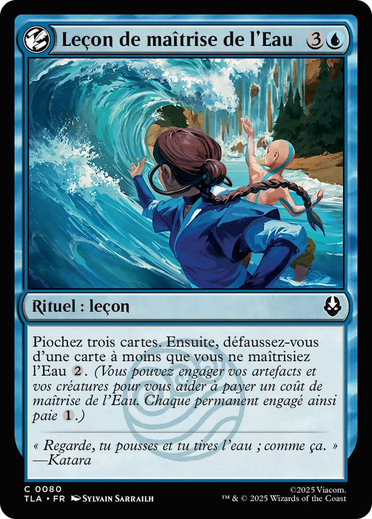 Leçon de maîtrise de l'Eau — Avatar: The Last Airbender — Magic: The Gathering