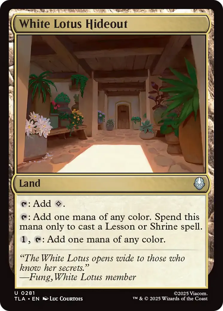 White Lotus Hideout — Avatar: The Last Airbender — Magic: The Gathering