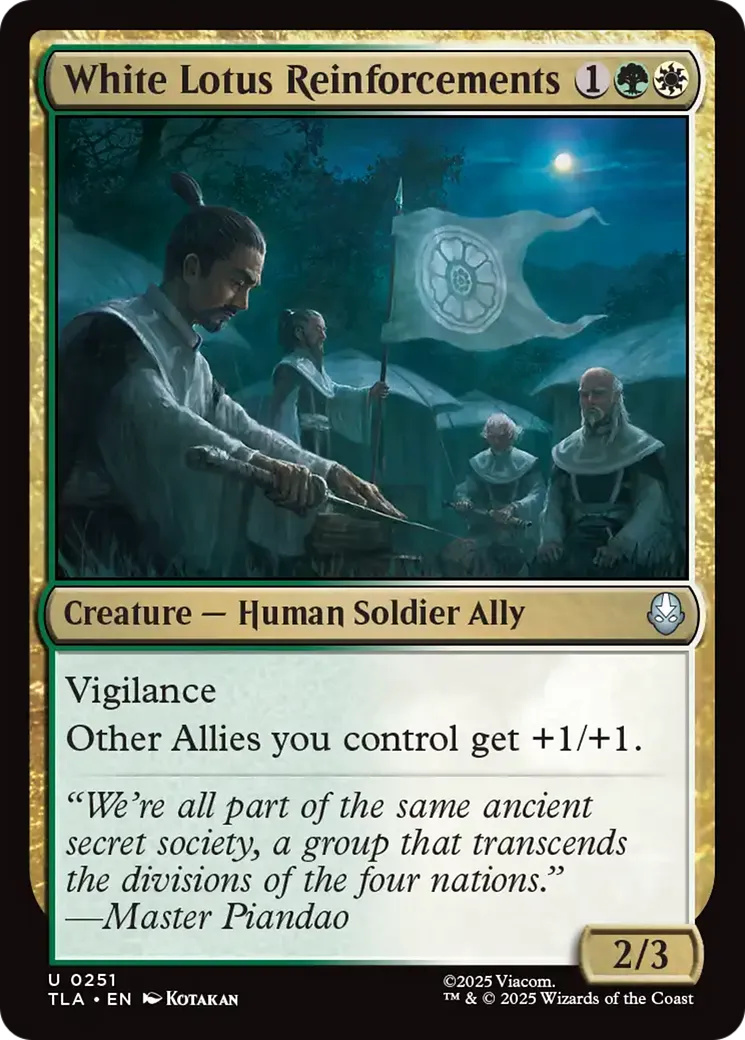 White Lotus Reinforcements — Avatar: The Last Airbender — Magic: The Gathering