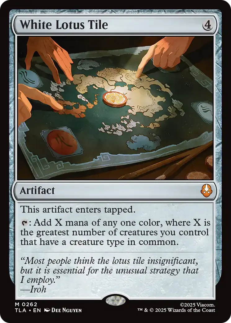White Lotus Tile — Avatar: The Last Airbender — Magic: The Gathering
