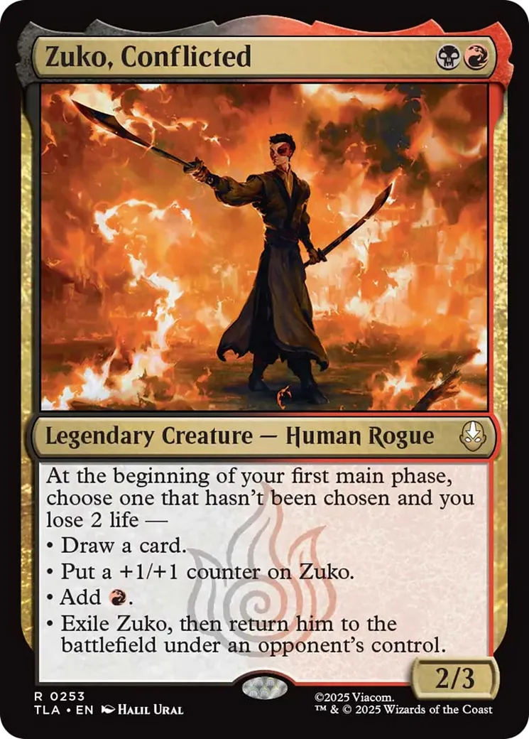 Zuko, Conflicted — Avatar: The Last Airbender — Magic: The Gathering