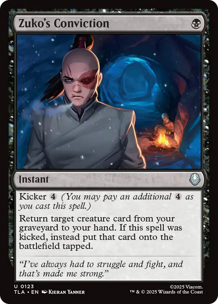 Conviction de Zuko — Avatar: The Last Airbender — Magic: The Gathering