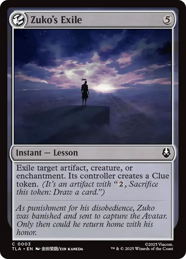 Zuko's Exile — Avatar: The Last Airbender — Magic: The Gathering