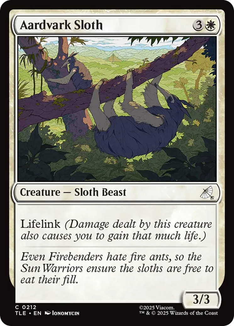 Aardvark Sloth — Avatar: The Last Airbender Eternal — Magic: The Gathering