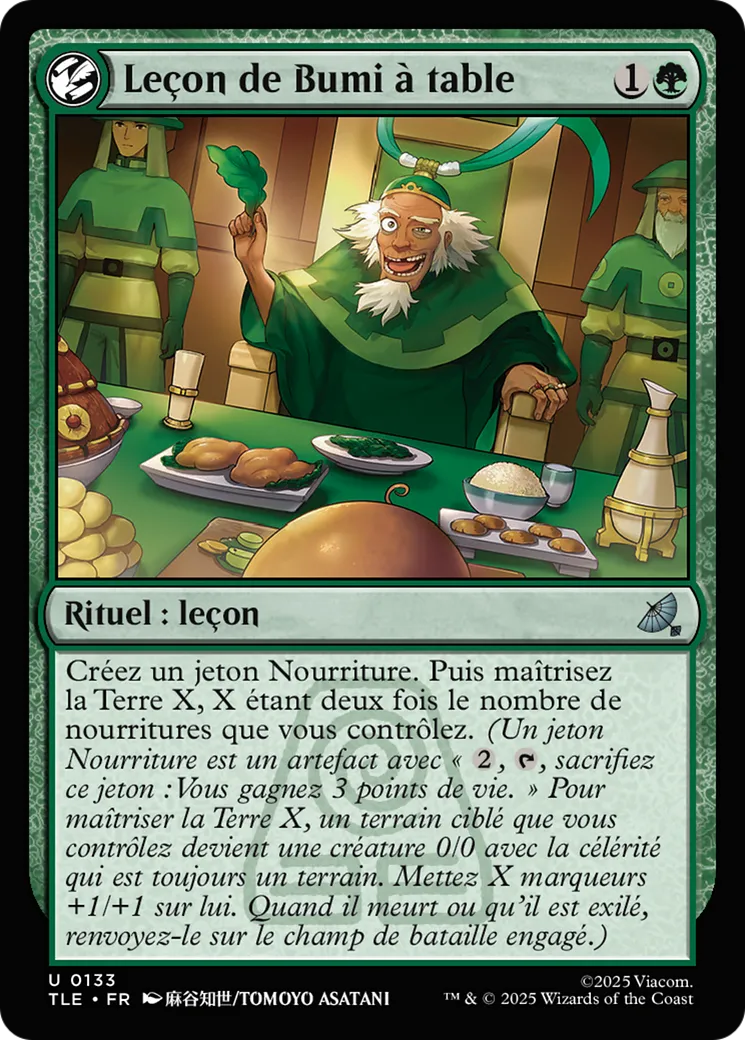 Leçon de Bumi à table — Avatar: The Last Airbender Eternal — Magic: The Gathering