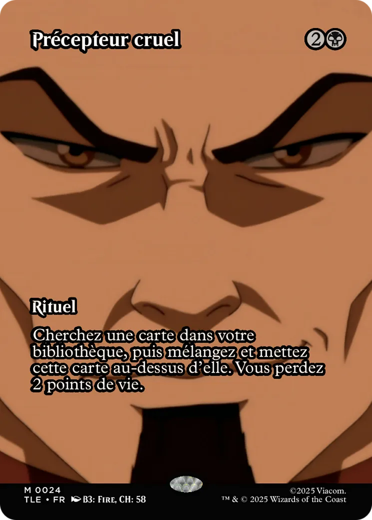 Précepteur cruel — Avatar: The Last Airbender Eternal — Magic: The Gathering