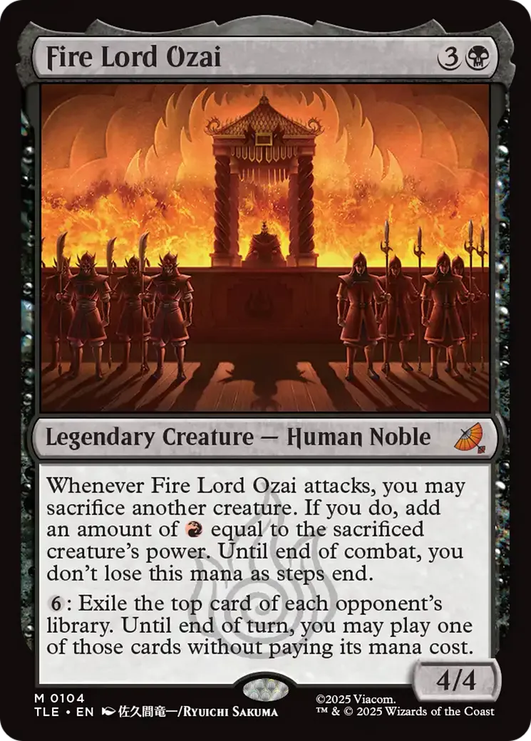 Fire Lord Ozai — Avatar: The Last Airbender Eternal — Magic: The Gathering