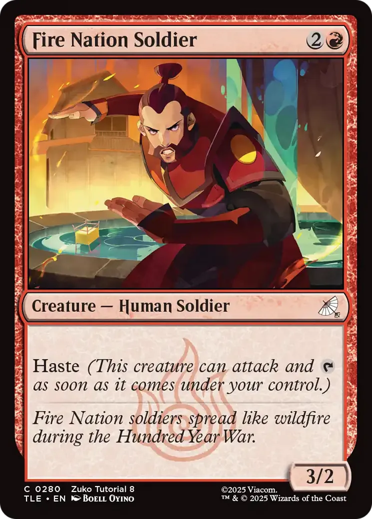 Soldat de la Nation du Feu — Avatar: The Last Airbender Eternal — Magic: The Gathering