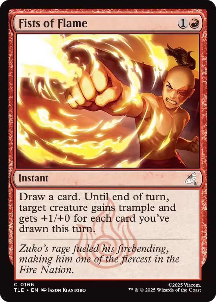 Poings de flammes — Avatar: The Last Airbender Eternal — Magic: The Gathering
