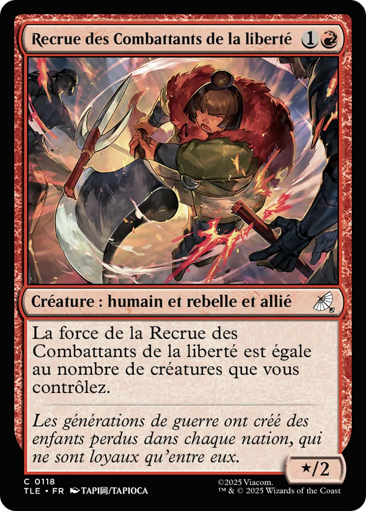 Recrue des Combattants de la liberté — Avatar: The Last Airbender Eternal — Magic: The Gathering