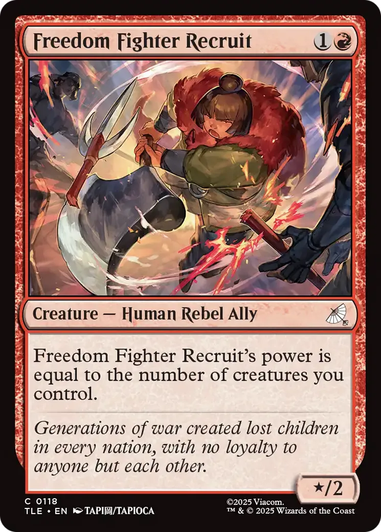 Freedom Fighter Recruit — Avatar: The Last Airbender Eternal — Magic: The Gathering
