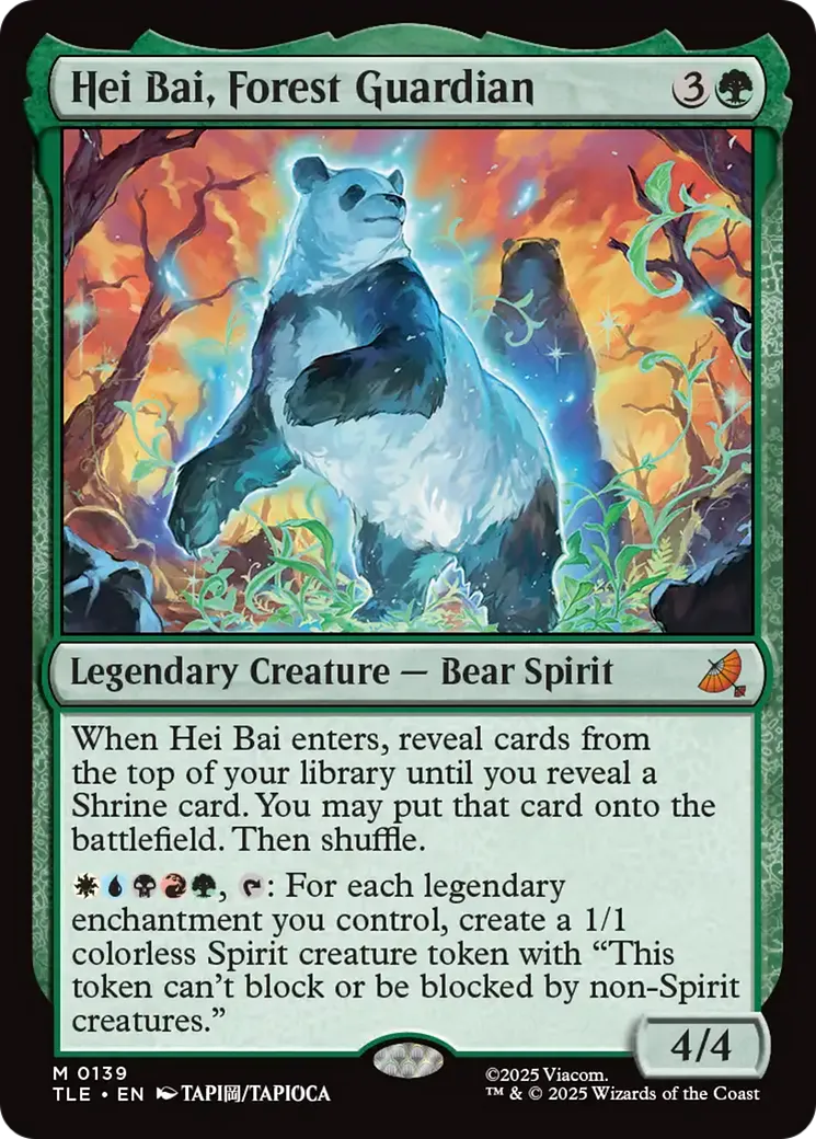 Hei Bai, gardien de la forêt — Avatar: The Last Airbender Eternal — Magic: The Gathering