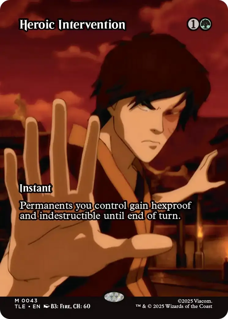 Heroic Intervention — Avatar: The Last Airbender Eternal — Magic: The Gathering