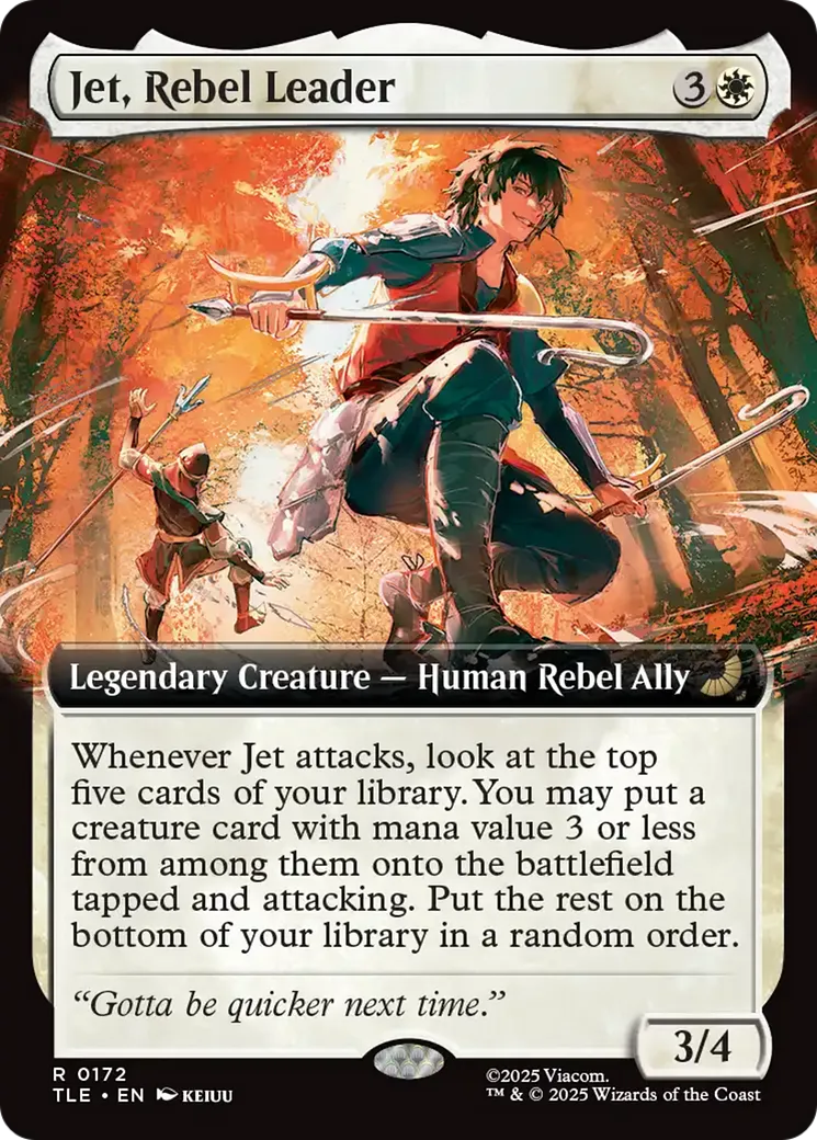 Jet, chef des rebelles — Avatar: The Last Airbender Eternal — Magic: The Gathering