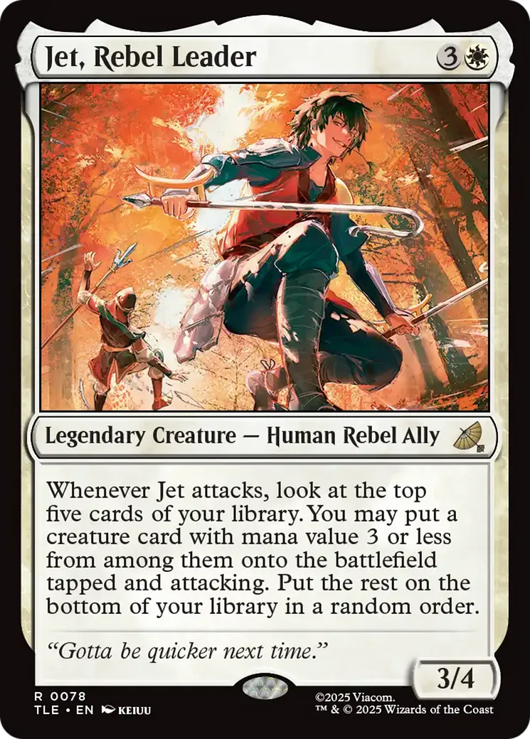 Jet, Rebel Leader — Avatar: The Last Airbender Eternal — Magic: The Gathering