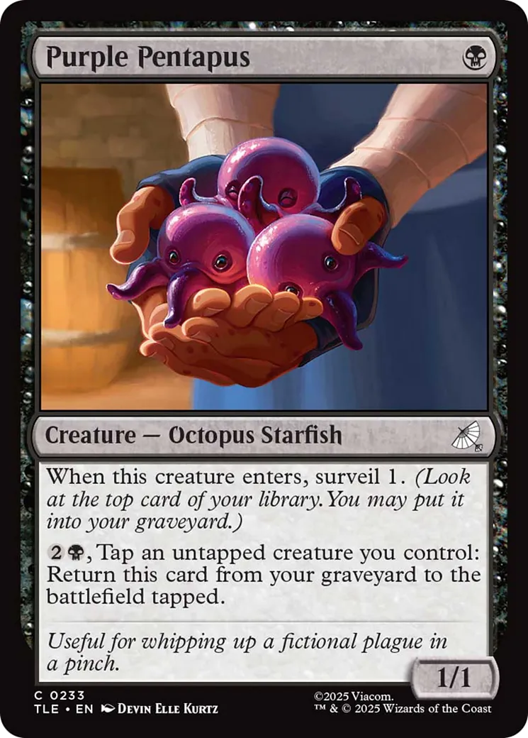 Pieuvre violette à cinq bras — Avatar: The Last Airbender Eternal — Magic: The Gathering