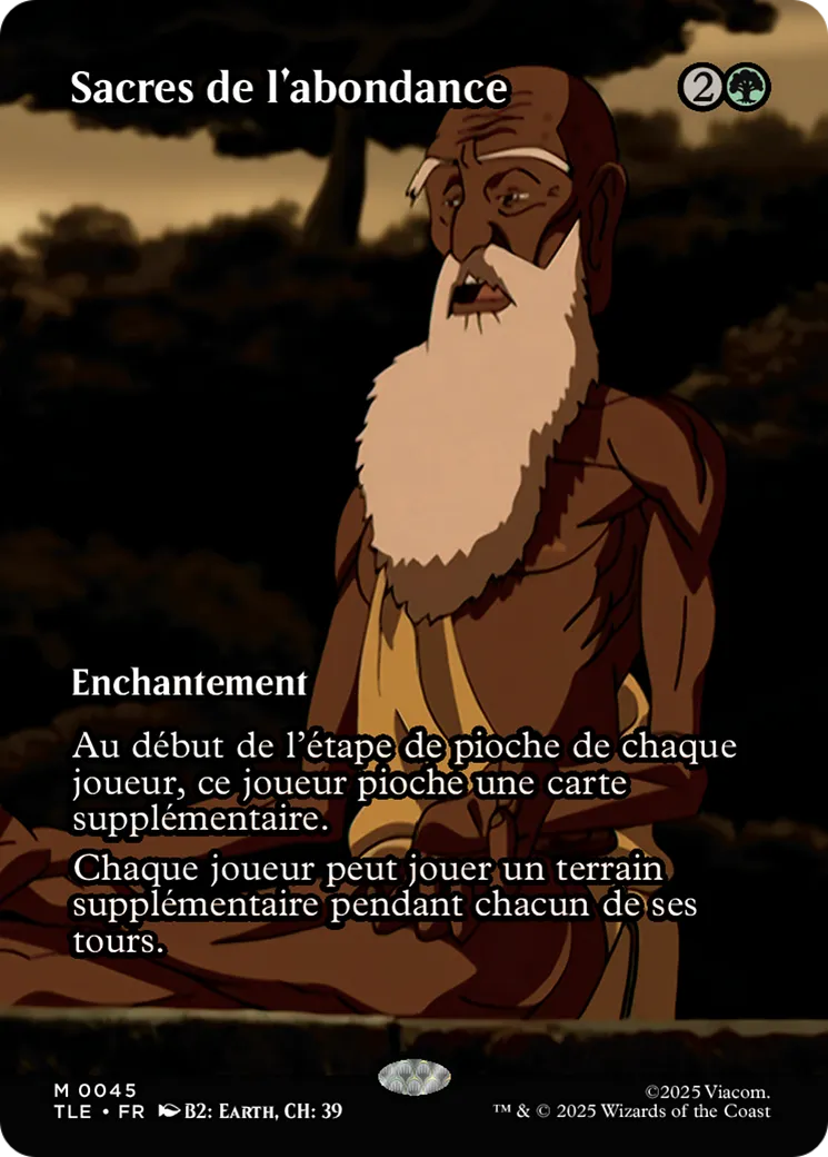Sacres de l'abondance — Avatar: The Last Airbender Eternal — Magic: The Gathering