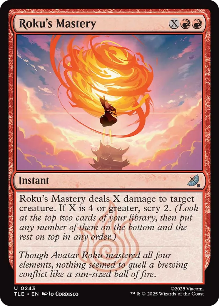 Roku's Mastery — Avatar: The Last Airbender Eternal — Magic: The Gathering