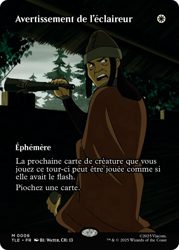 Avertissement de l'éclaireur — Avatar: The Last Airbender Eternal — Magic: The Gathering