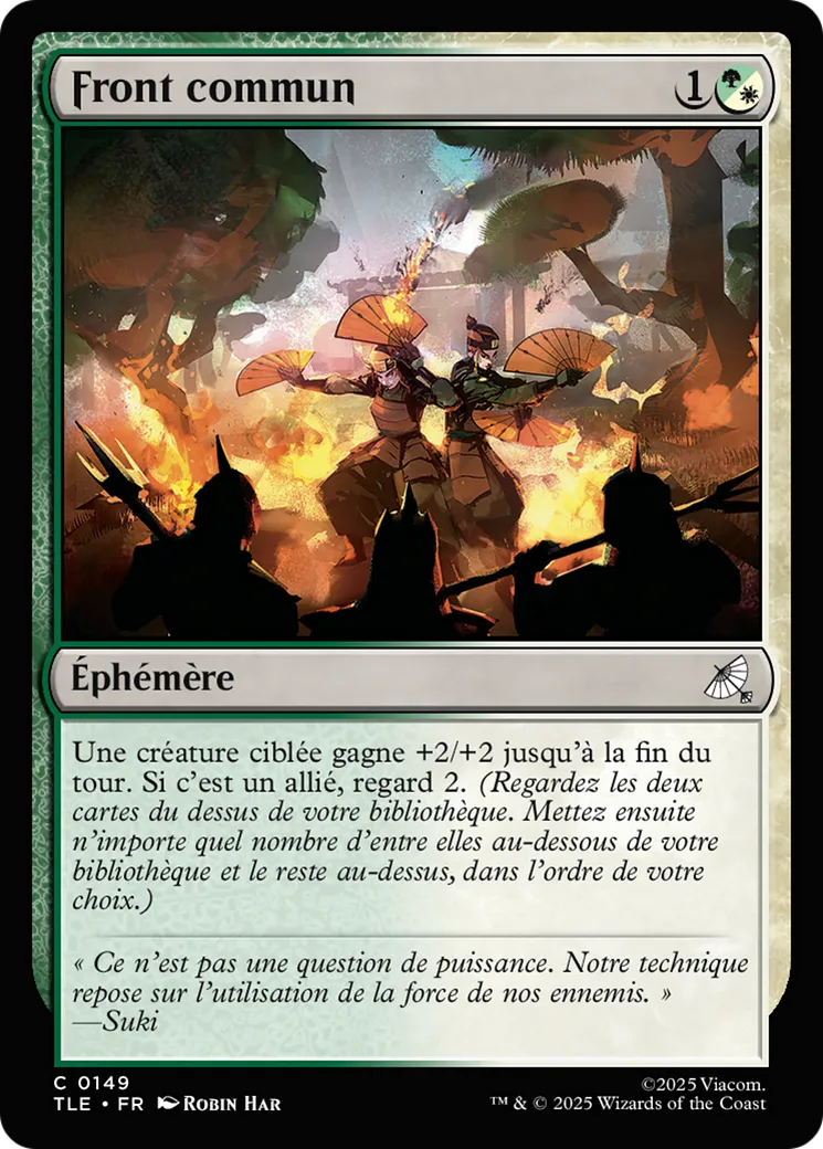 Front commun — Avatar: The Last Airbender Eternal — Magic: The Gathering