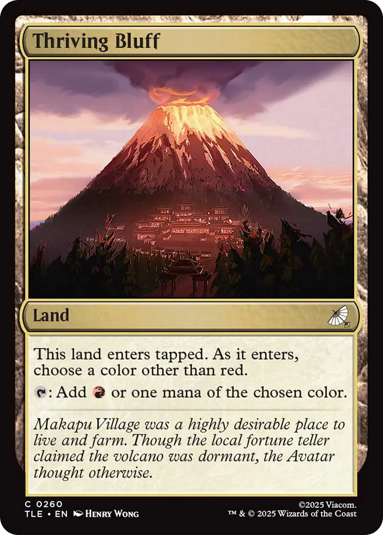 Thriving Bluff — Avatar: The Last Airbender Eternal — Magic: The Gathering