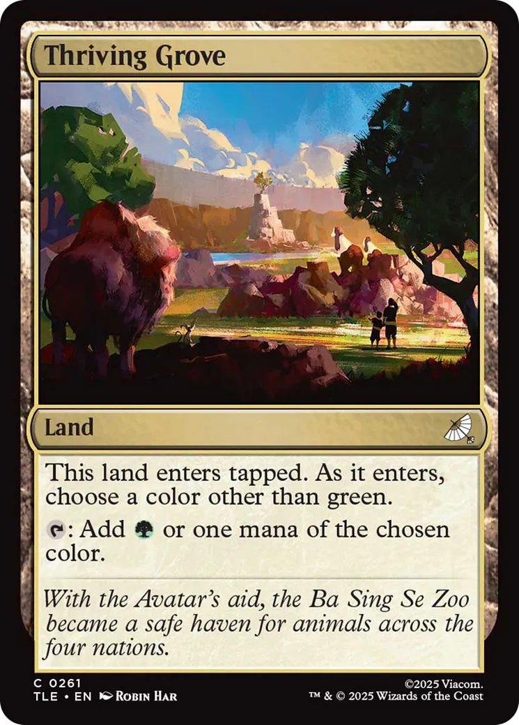 Thriving Grove — Avatar: The Last Airbender Eternal — Magic: The Gathering