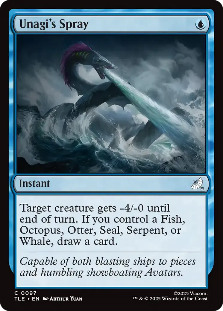 Unagi's Spray — Avatar: The Last Airbender Eternal — Magic: The Gathering
