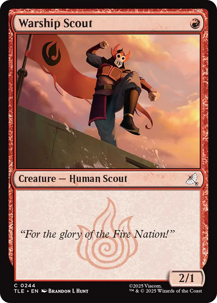 Warship Scout — Avatar: The Last Airbender Eternal — Magic: The Gathering