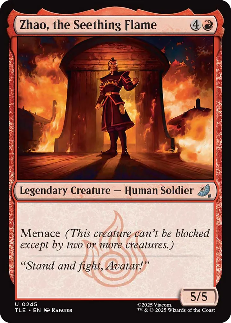 Zhao, the Seething Flame — Avatar: The Last Airbender Eternal — Magic: The Gathering