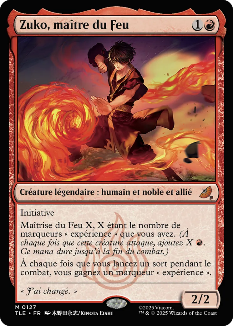 Zuko, maître du Feu — Avatar: The Last Airbender Eternal — Magic: The Gathering