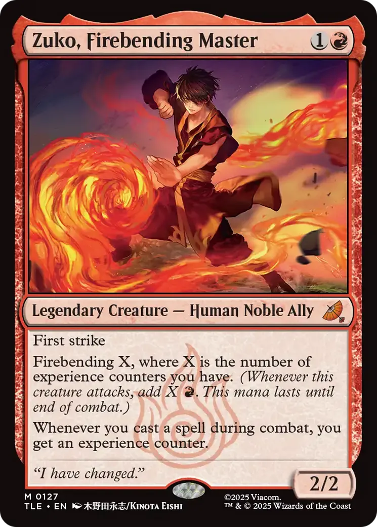 Zuko, maître du Feu — Avatar: The Last Airbender Eternal — Magic: The Gathering