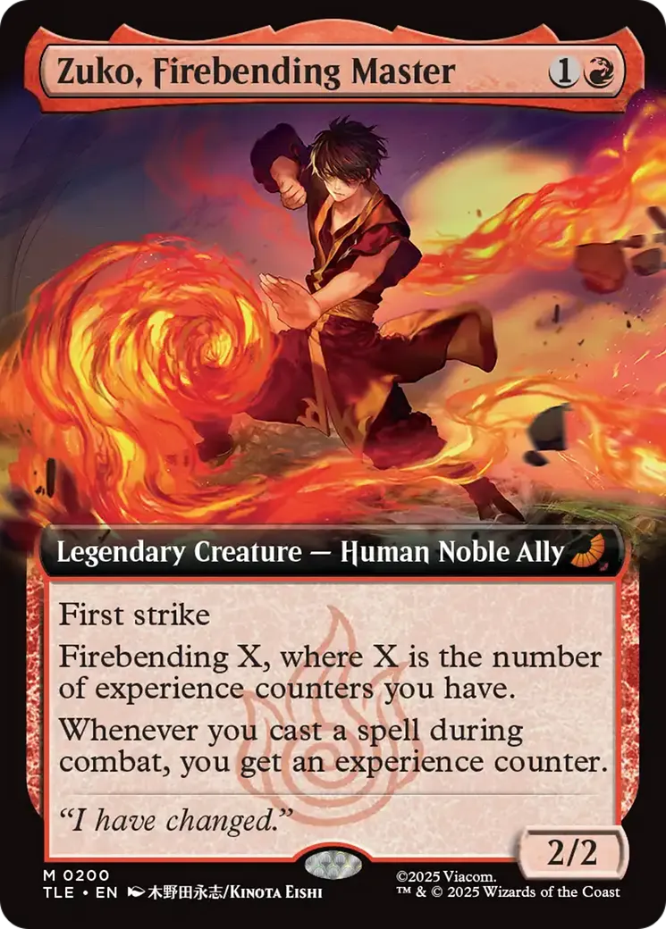 Zuko, Firebending Master — Avatar: The Last Airbender Eternal — Magic: The Gathering