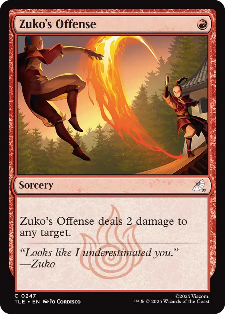 Zuko's Offense — Avatar: The Last Airbender Eternal — Magic: The Gathering