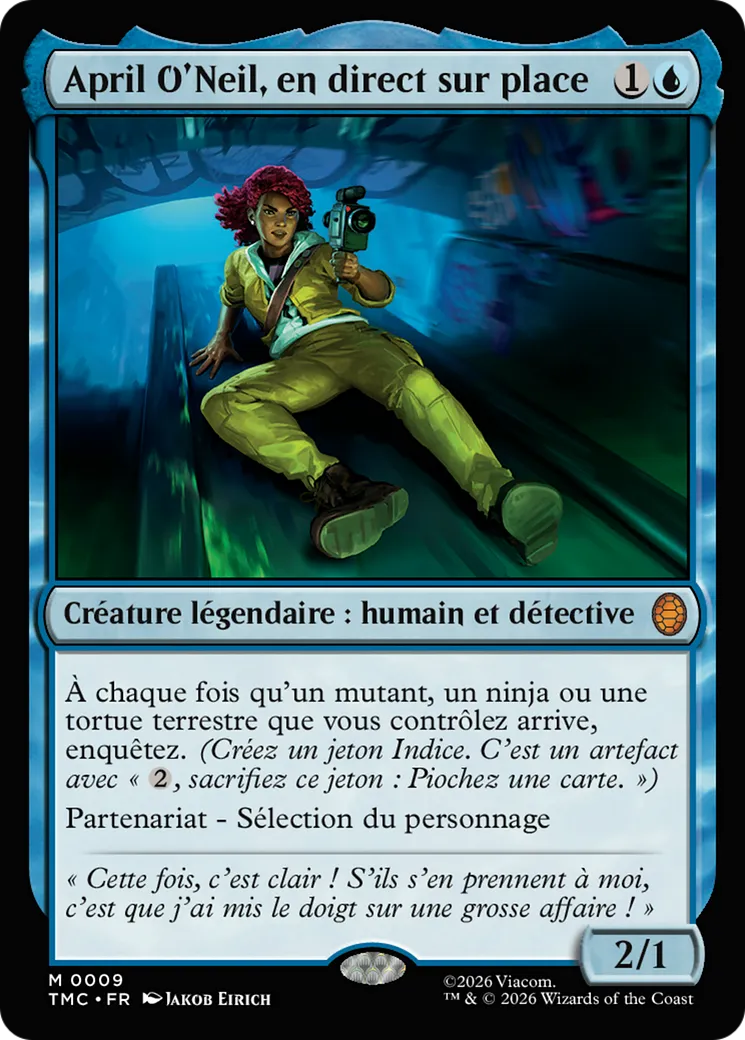 April O'Neil, en direct sur place — Teenage Mutant Ninja Turtles Eternal — Magic: The Gathering