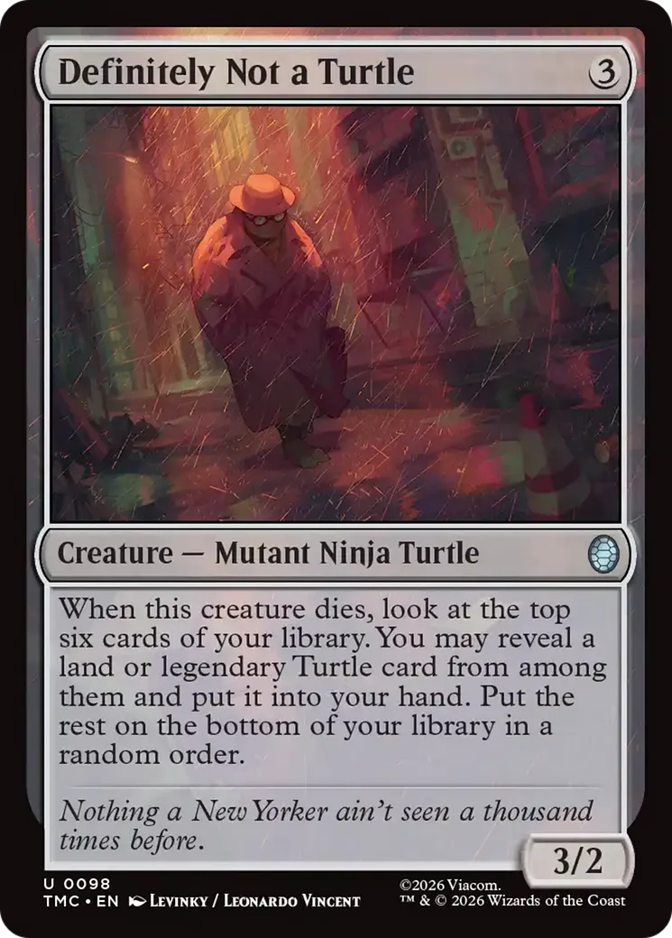 Definitely Not a Turtle — Teenage Mutant Ninja Turtles Eternal — Magic: The Gathering