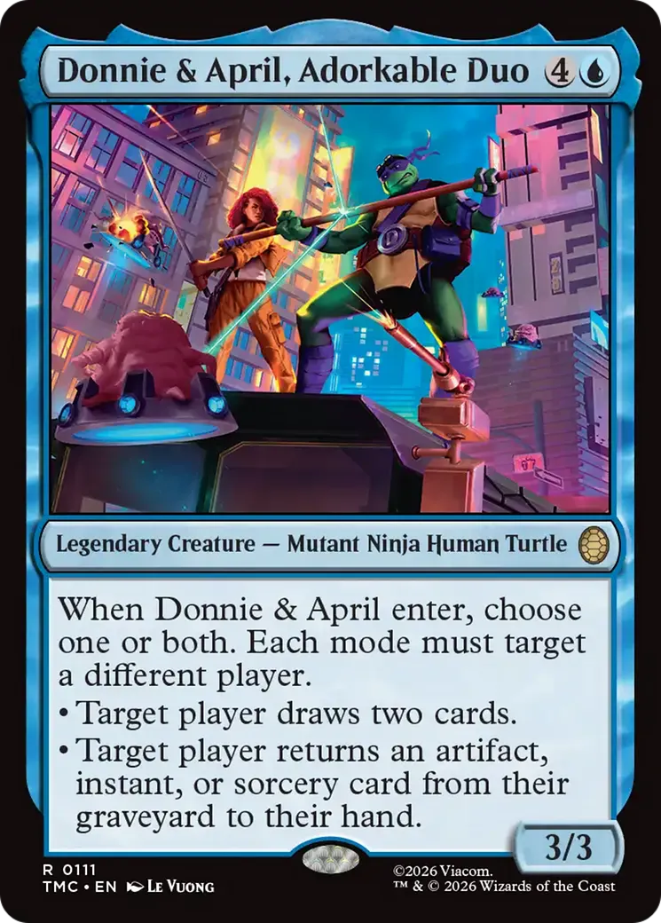 Donnie & April, Adorkable Duo — Teenage Mutant Ninja Turtles Eternal — Magic: The Gathering
