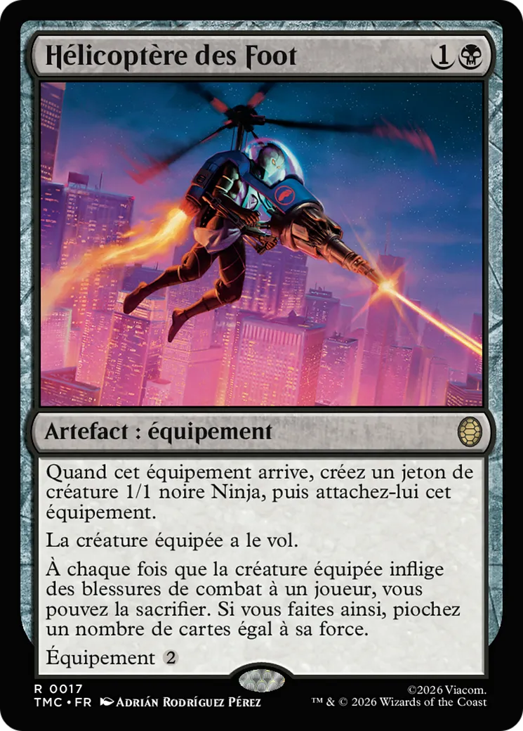 Hélicoptère des Foot — Teenage Mutant Ninja Turtles Eternal — Magic: The Gathering
