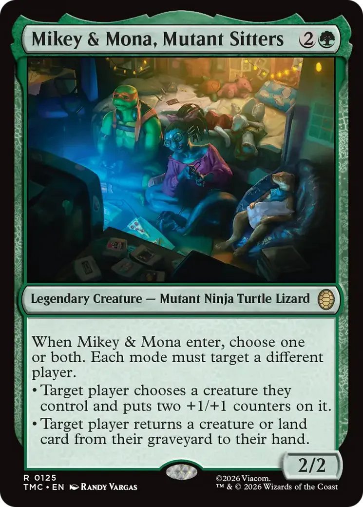 Mikey & Mona, Mutant Sitters — Teenage Mutant Ninja Turtles Eternal — Magic: The Gathering