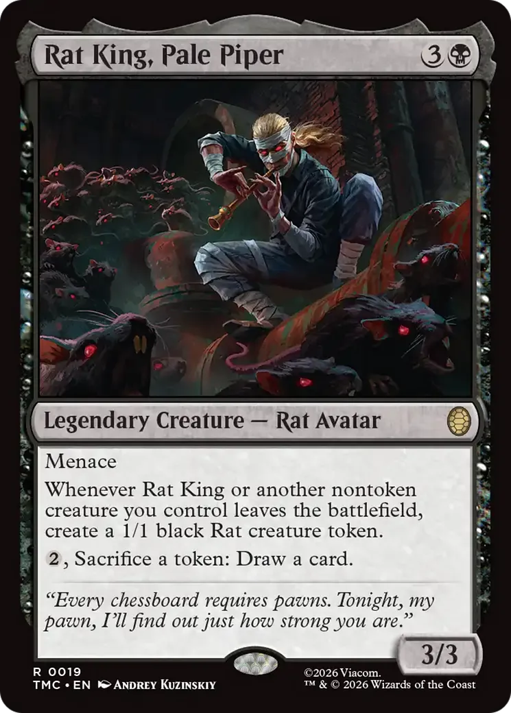 Roi des rats, joueur de flûte pâle — Teenage Mutant Ninja Turtles Eternal — Magic: The Gathering