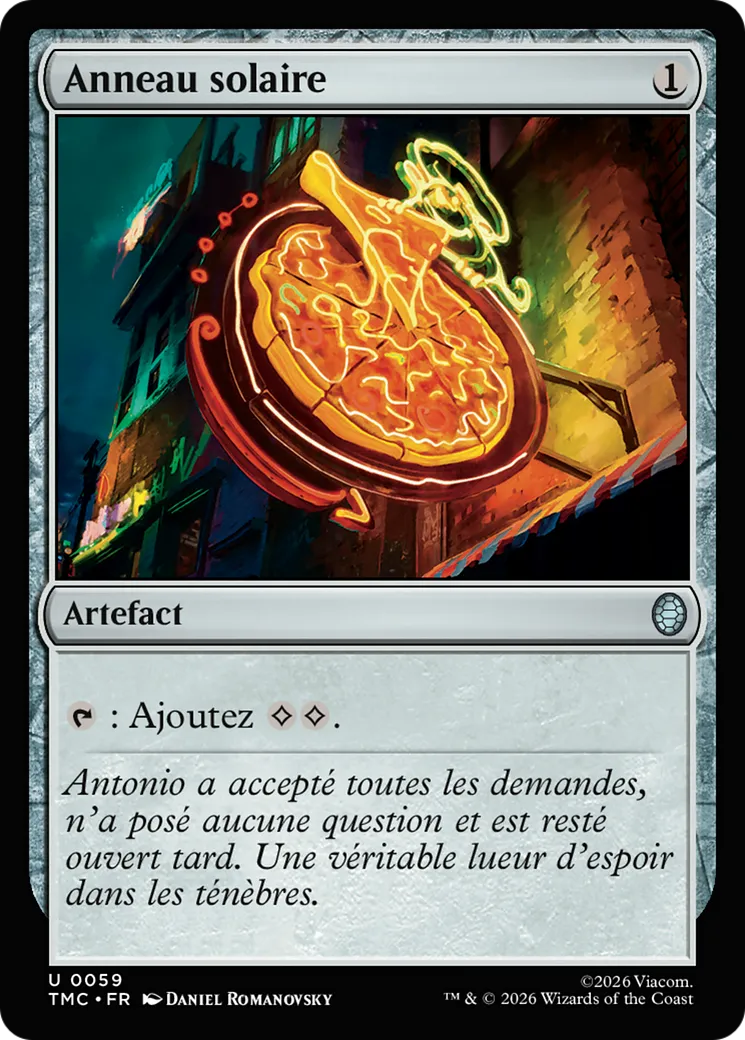 Anneau solaire — Teenage Mutant Ninja Turtles Eternal — Magic: The Gathering