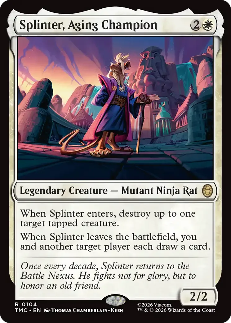 Splinter, Aging Champion — Teenage Mutant Ninja Turtles Eternal — Magic: The Gathering
