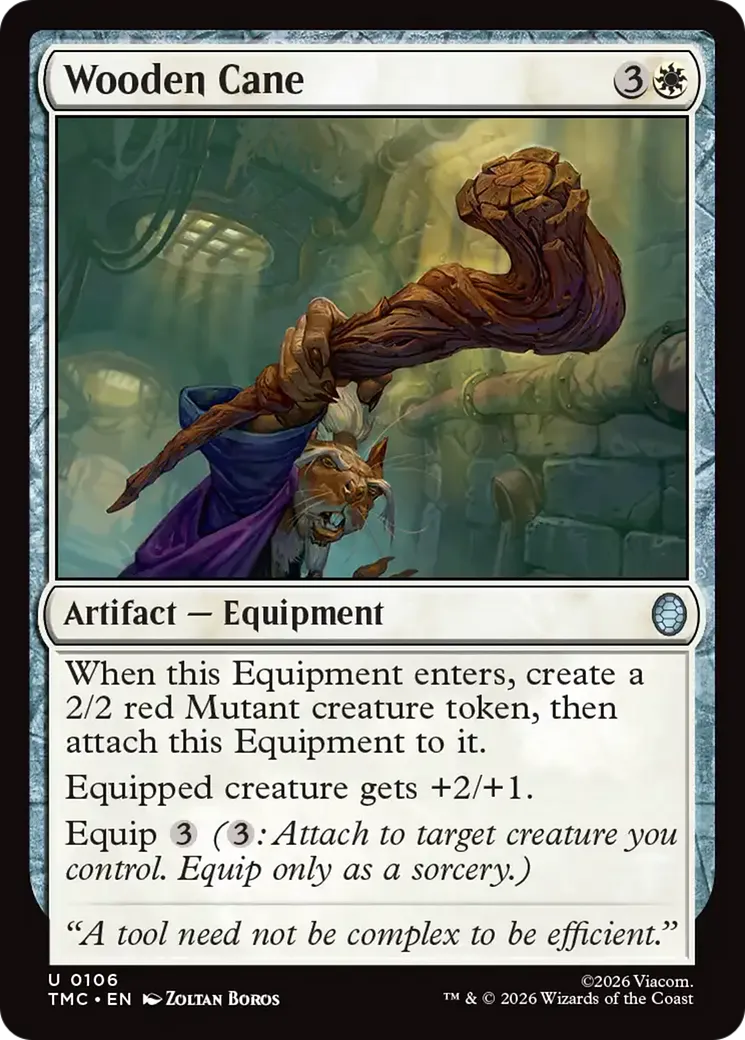 Wooden Cane — Teenage Mutant Ninja Turtles Eternal — Magic: The Gathering