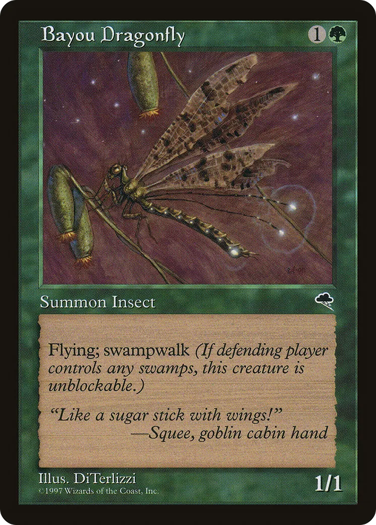 Bayou Dragonfly — Tempest — Magic: The Gathering