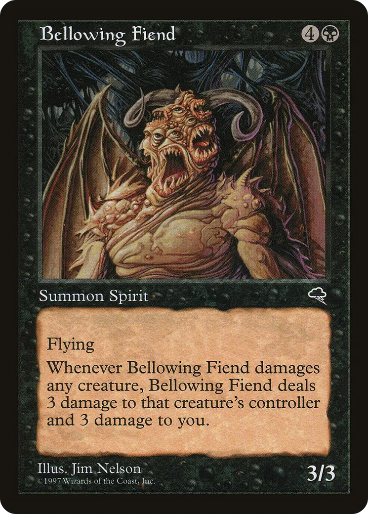 Bellowing Fiend — Tempest — Magic: The Gathering