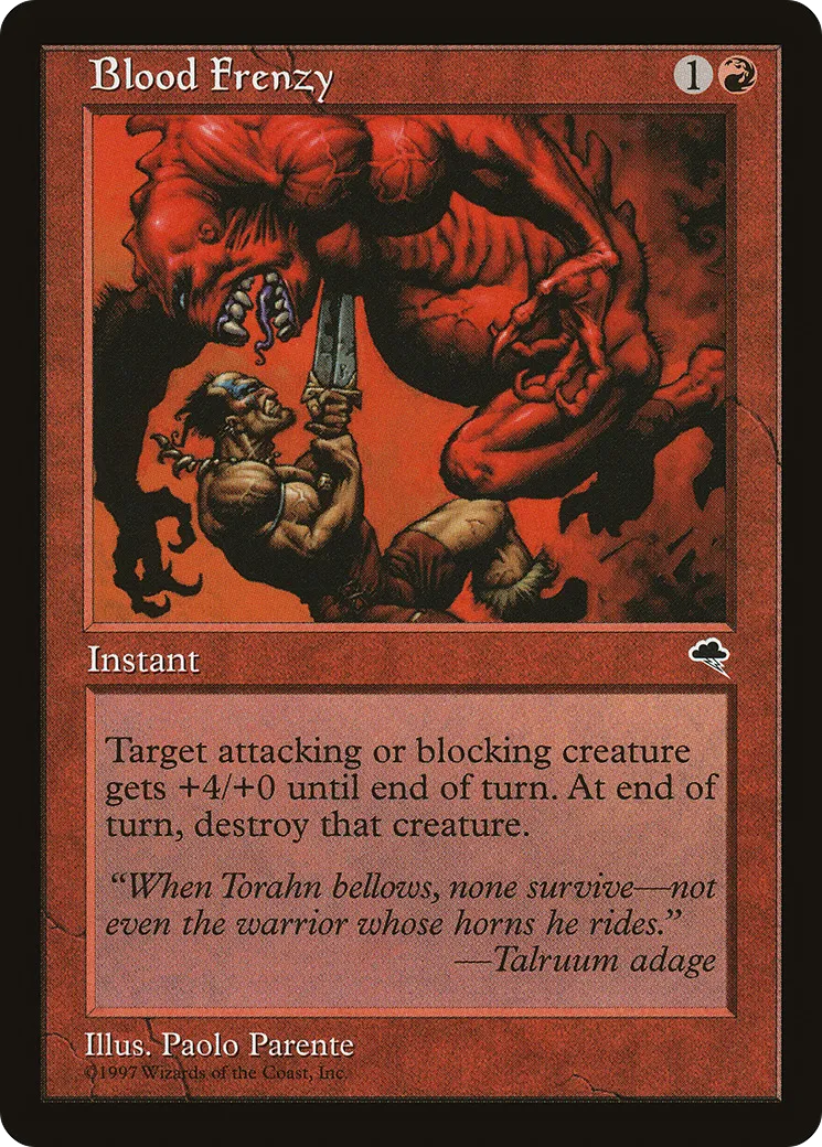 Blood Frenzy — Tempest — Magic: The Gathering