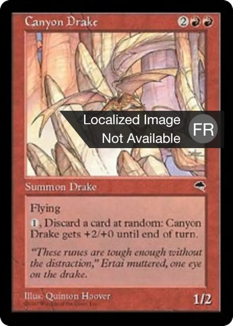 Drakôn des canyons — Tempest — Magic: The Gathering