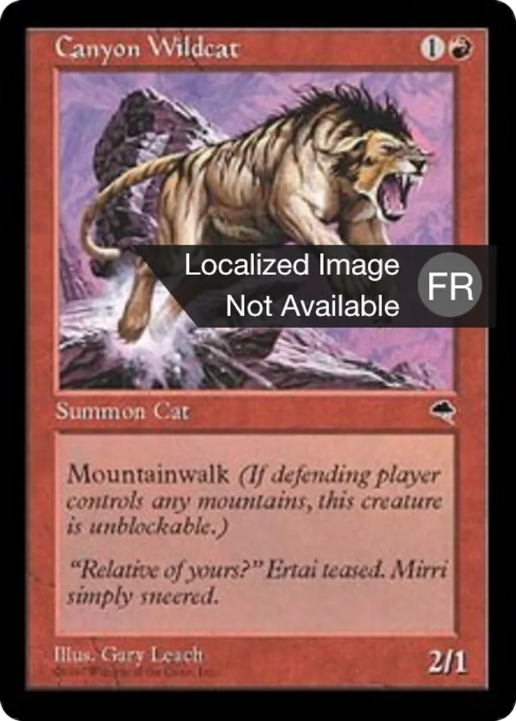 Chat sauvage des canyons — Tempest — Magic: The Gathering