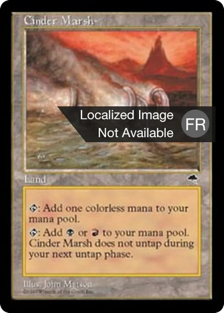 Marécage des cendres — Tempest — Magic: The Gathering