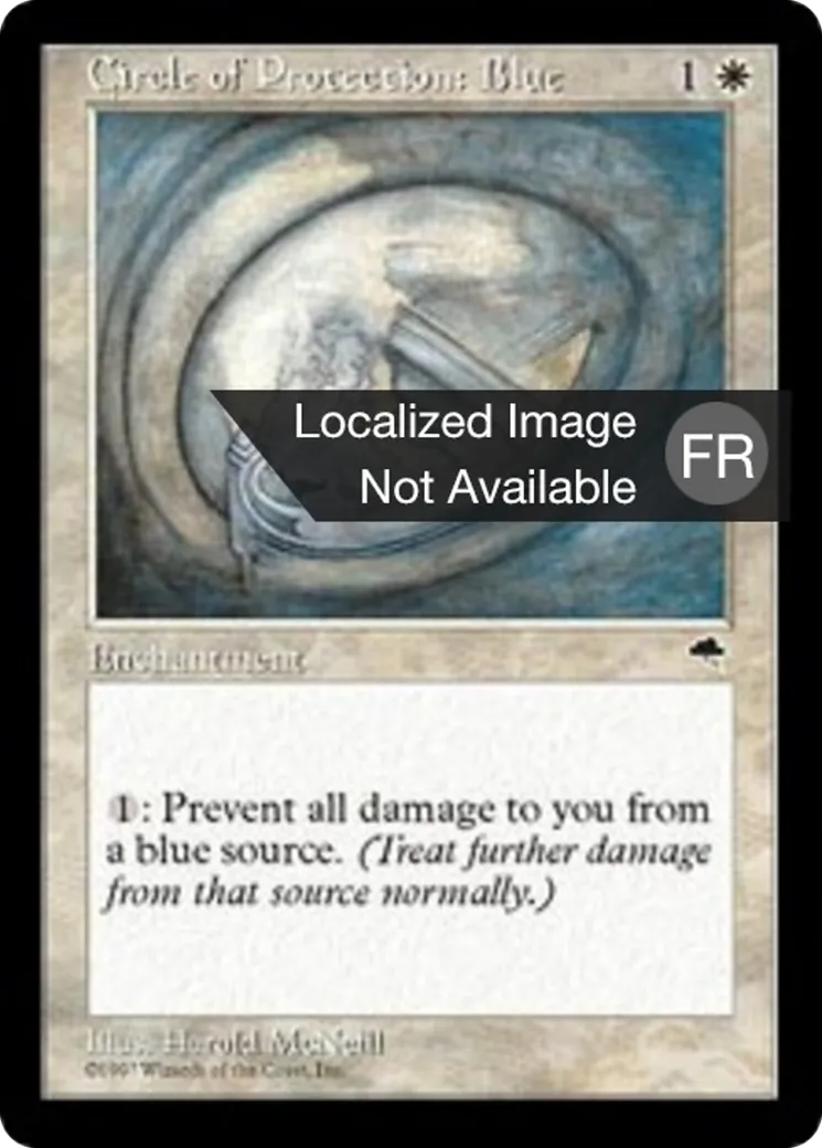 Cercle de protection : bleu — Tempest — Magic: The Gathering