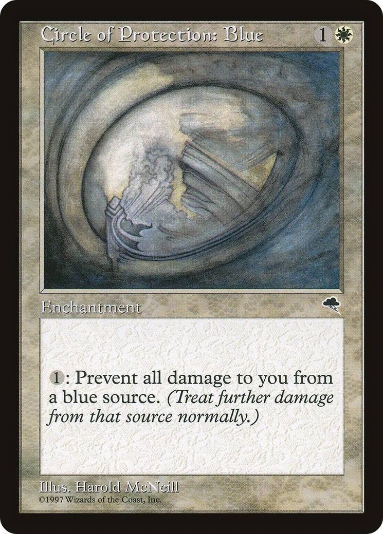 Circle of Protection: Blue — Tempest — Magic: The Gathering
